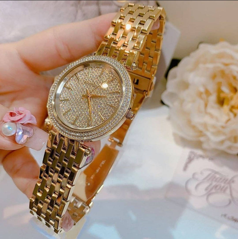 Michael Kors Darci Gold Dial Gold Steel Strap Watch for Women - MK3438 Buy Now By Michael Kors