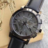 Burberry The City Black Dial Black Leather Strap Watch for Men - BU9364 Buy Now By Burberry