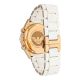 Emporio Armani Sportivo Silver Dial White Silicone Strap Watch For Women - AR5920 Buy Now By Emporio Armani