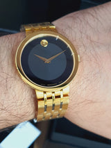 Movado Esperanza Museum 39mm Black Dial Stainless Steel Watch For Men - 0607059 Buy Now By Movado