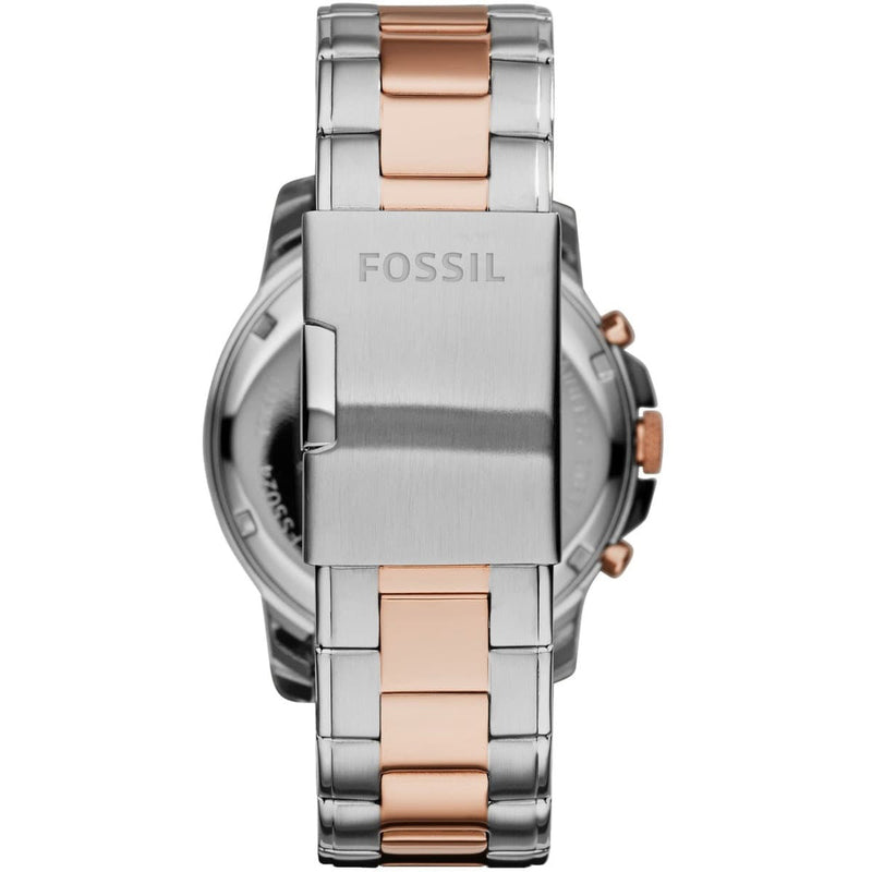 Fossil Grant Chronograph Blue Dial Two Tone Steel Strap Watch for Men - FS5024 Buy Now By Fossil