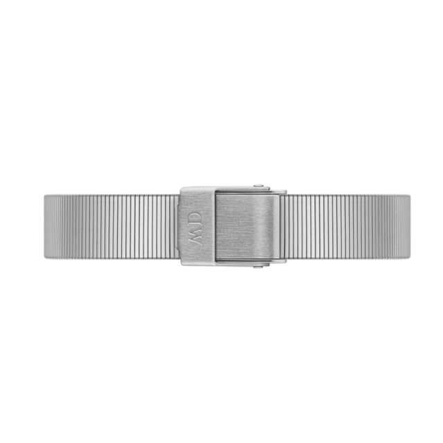 Daniel Wellington Quadro Studio White Dial Silver Mesh Bracelet Watch For Women - DW00100521