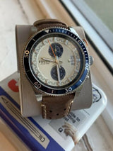 Fossil Wakefield Chronograph Cream Dial Brown Leather Strap Watch for Men - CH2951 Buy Now By Fossil