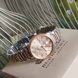 Burberry The Classic Rose Gold Dial Two Tone Steel Strap Watch for Women - BU10117 Buy Now By Burberry