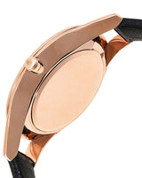 Emporio Armani Aurora Mother Of Pearl Black Dial Black Leather Strap Watch For Women - AR11056 Buy Now By Emporio Armani