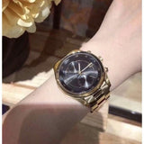Michael Kors Blair Quartz Black Dial Gold Steel Strap Watch For Women - MK6497 Buy Now By Michael Kors