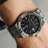 Maurice Lacroix Aikon Automatic Black Dial Silver Steel Strap Watch For Men - AI6008-SS002-330-1 Buy Now By Maurice Lacroix