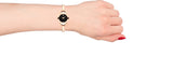 Movado Rondiro 22mm Black Dial Rose Gold Steel Strap Watch For Women - 0607065 Buy Now By Movado