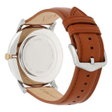 Shop Fossil The Minimalist 3H Blue Dial Brown Leather Strap Watch for Men - FS5499 in USA