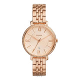 Fossil Jacqueline Rose Gold Dial Rose Gold Steel Strap Watch for Women - ES3546 Buy Now By Fossil
