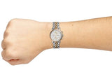 Fossil Boyfriend Chronograph White Dial Two Tone Steel Strap Watch for Women - ES3840 Buy Now By Fossil