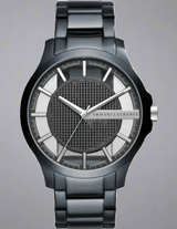 Armani Exchange Hampton Skeleton Grey Dial Blue Steel Strap Watch For Men - AX2401 Buy Now By Armani Exchange