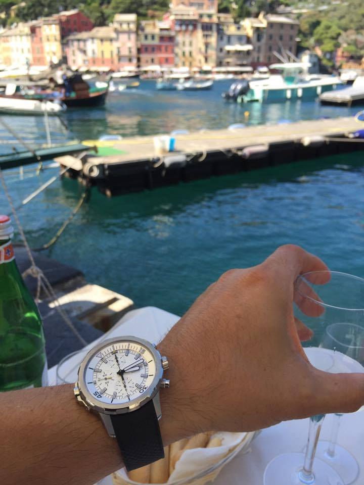 Shop IWC Aquatimer Chronograph White Dial Black Rubber Strap Watch for Men - IW376801 in USA