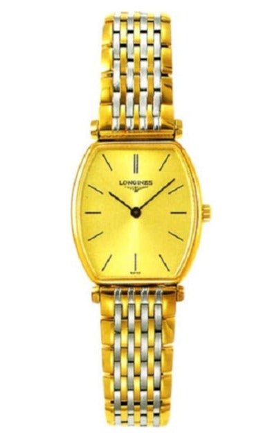 Shop Longines La Grande Classique Tonneau 22 Yellow Gold Watch for Women - L4.205.2.32.7 in USA