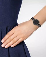 Daniel Wellington Classic Petite York Black Dial Brown Leather Strap Watch For Women - DW00100238 Buy Now By Daniel Wellington
