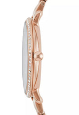 Fossil Jacqueline Rose Gold Dial Rose Gold Steel Strap Watch for Women - ES3546 Buy Now By Fossil
