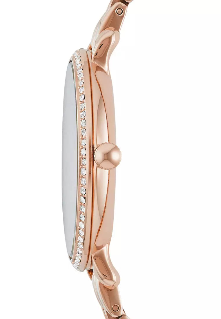 Fossil Jacqueline Rose Gold Dial Rose Gold Steel Strap Watch for Women - ES3546 Buy Now By Fossil