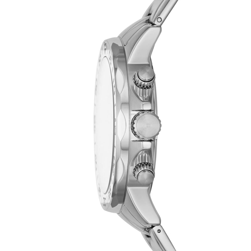 Fossil Bannon Multifunction Chronograph Silver Dial Silver Steel Strap Watch for Men - BQ2490 Buy Now By Fossil