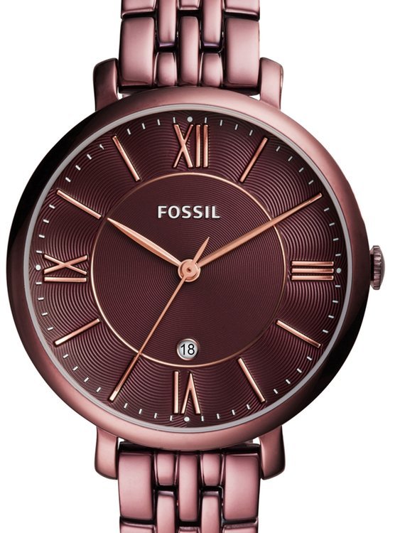Fossil Jacqueline Brown Dial Brown Steel Strap Watch for Women - ES4100 Buy Now By Fossil