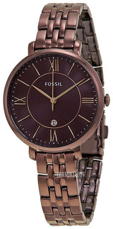 Fossil Jacqueline Brown Dial Brown Steel Strap Watch for Women - ES4100 Buy Now By Fossil