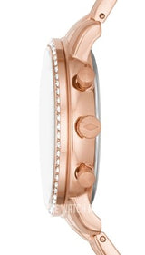 Fossil Neutra Chronograph Mother of Pearl Brown Dial Rose Gold Steel Strap Watch for Women - ES5218 Buy Now By Fossil
