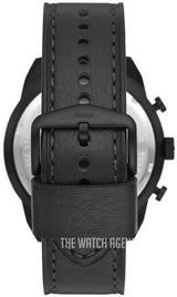 Fossil Bronson Chronograph Black Dial Black Leather Strap Watch for Men - FS5874 Buy Now By Fossil