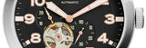 Fossil Pilot 54 Automatic Black Dial Brown Leather Strap Watch for Men - ME3118 Buy Now By Fossil
