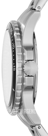 Fossil FB-01 Automatic Skeleton Black Dial Silver Steel Strap Watch for Men - ME3190 Buy Now By Fossil
