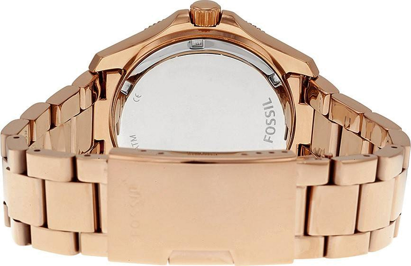 Fossil Cecile Rose Gold Dial Rose Gold Steel Strap Watch for Women - AM4483 Buy Now By Fossil