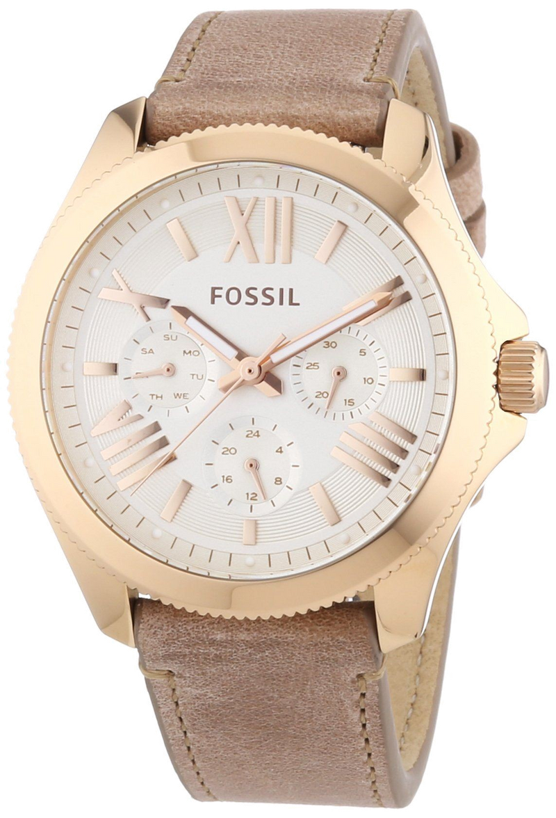 Fossil Cecile White Dial Beige Leather Strap Watch for Women - AM4532 Buy Now By Fossil
