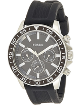 Fossil Bannon Multifunction Black Dial Black Silicone Strap Watch for Men - BQ2494 Buy Now By Fossil