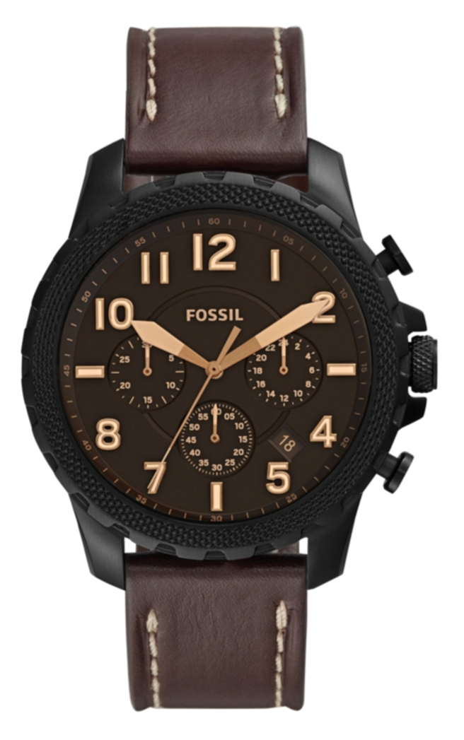 Fossil Bowman Chronograph Brown Dial Brown Leather Strap Watch for Men - FS5601 Buy Now By Fossil