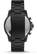 Fossil Bowman Chronograph Black Dial Black Steel Strap Watch for Men - FS5603 Buy Now By Fossil