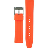 Fossil Bannon Chronograph Grey Dial Orange Silicone Strap Watch for Men - BQ2500 Buy Now By Fossil