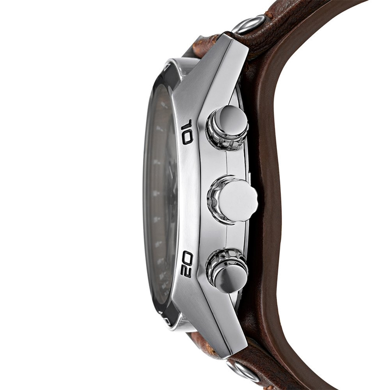 Fossil Coachman Chronograph Silver Dial Brown Leather Strap Watch for Men - CH2565 Buy Now By Fossil