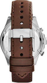 Fossil Wakefield Chronograph White Dial Brown Leather Strap Watch for Men - CH2943 Buy Now By Fossil