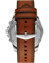 Fossil Dillinger Luggage Chronograph Green Dial Brown Leather Strap Watch for Men - FS5734 Buy Now By Fossil