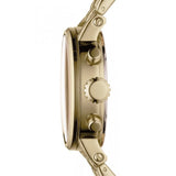 Fossil Boyfriend Chronograph Gold Dial Gold Steel Strap Watch for Women - ES2197
