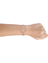 Fossil Jesse Crystal Rose Gold Dial Rose Gold Steel Strap Watch for Women - ES3020 Buy Now By Fossil