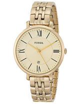 Fossil Jacqueline White Dial Gold Steel Strap Watch for Women - ES3434 Buy Now By Fossil