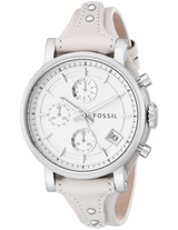 Fossil Boyfriend White Dial Beige Leather Strap Watch for Women - ES3811 Buy Now By Fossil