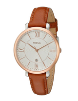 Fossil Jacqueline White Dial Brown Leather Strap Watch for Women - ES3842 Buy Now By Fossil