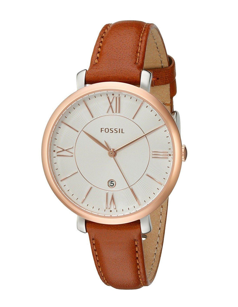 Fossil Jacqueline White Dial Brown Leather Strap Watch for Women - ES3842 Buy Now By Fossil