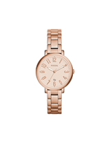 Fossil Jacqueline Rose Gold Dial Rose Gold Steel Strap Watch for Women - ES3970 Buy Now By Fossil