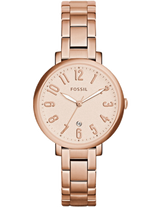 Fossil Jacqueline Rose Gold Dial Rose Gold Steel Strap Watch for Women - ES3970 Buy Now By Fossil