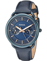 Fossil Tailor Blue Dial Blue Leather Strap Watch for Women - ES4092 Buy Now By Fossil