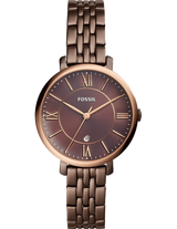 Fossil Jacqueline Brown Dial Brown Steel Strap Watch for Women - ES4275 Buy Now By Fossil