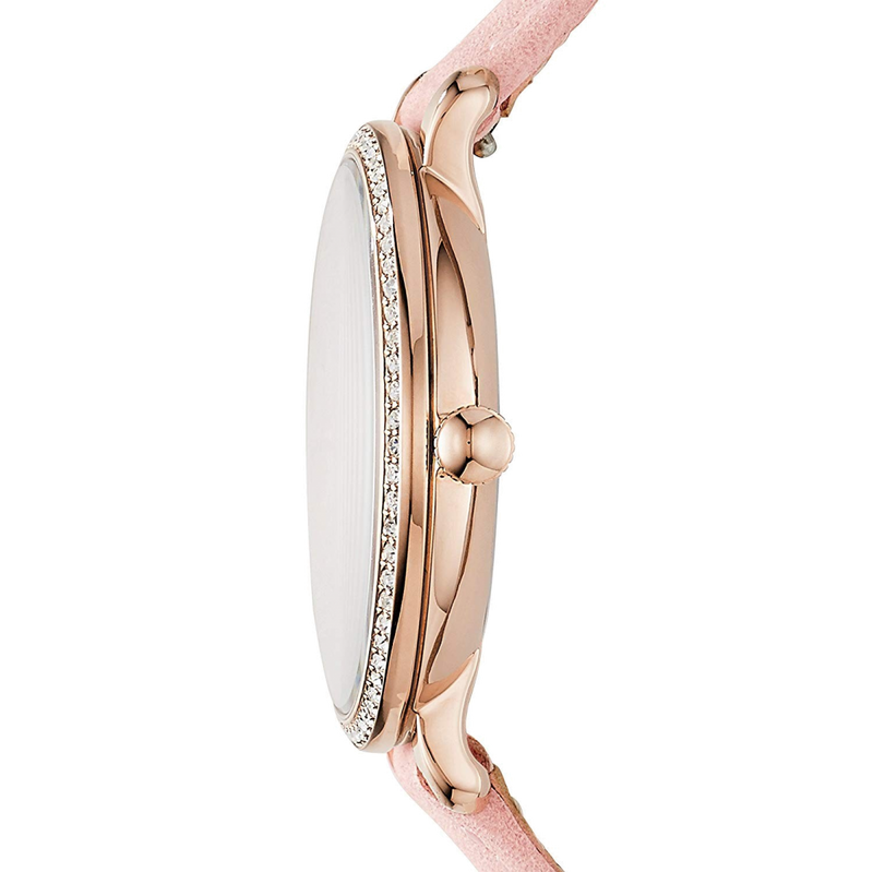 Shop Fossil Jacqueline White Dial Pink Leather Strap Watch for Women - ES4303 in USA