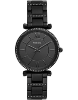 Fossil Carlie Black Dial Black Steel Strap Watch for Women - ES4488 Buy Now By Fossil
