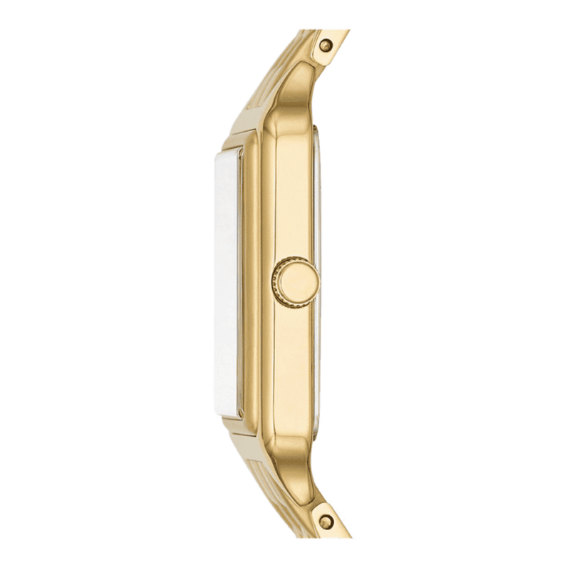 Fossil Raquel Three Hand Date White Dial Gold Steel Strap Watch For Women - ES5220 Buy Now By Fossil